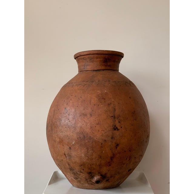 17th Century Large Red Terracotta Vessel, Vase, Planter with Low Tap For Sale - Image 17 of 18