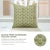 Elevate your home decor with this handcrafted green cushion cover by Fabdivine, made from a premium linen blend. Featuring...