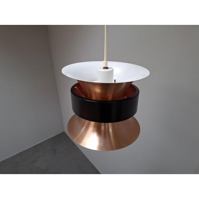 Vintage Danish Brass Pendant Light by Ben Nordsted for Lyskaer, 1970s For Sale - Image 13 of 18