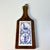 Mid 20th Century Gustavian Boho Chic Delft Style Tile & Wood Trivet. For Sale - Image 9 of 11