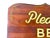 Traditional 1980s Hand-Lettered “Please Be Seated” Solid Wood Sign, 20" For Sale - Image 3 of 9