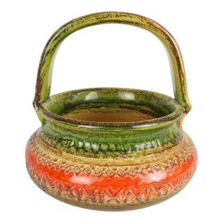 Aldo Londi for Bitossi Sahara Handle Bowl For Sale