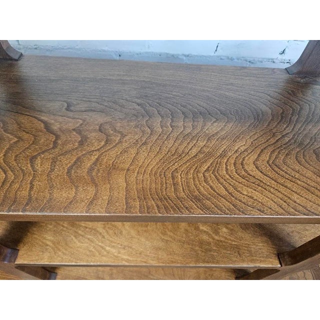 Wood Mid-Century Modern Edward Wormley for Drexel "Precedent" Pagoda Bookcase (Model #236) For Sale - Image 7 of 8