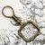 Metal Mid 19th Century Georgian Pinchbeck Quizzing Glass With Floral Motif and Swivel Handle For Sale - Image 7 of 7
