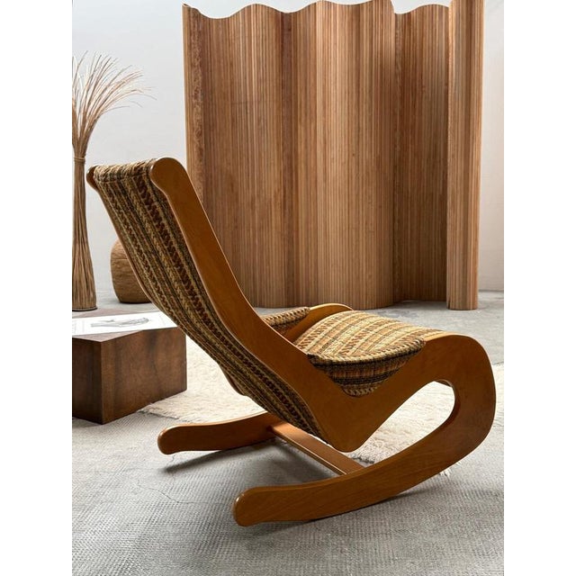 Vintage Rocking Chair in Beech Wood and Bouclé from Casala, Germany, 1960s For Sale - Image 13 of 17