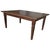 Stunning, rare, antique teak wood dining table with a hand carved bevelled edge and hand carved legs with beautiful...