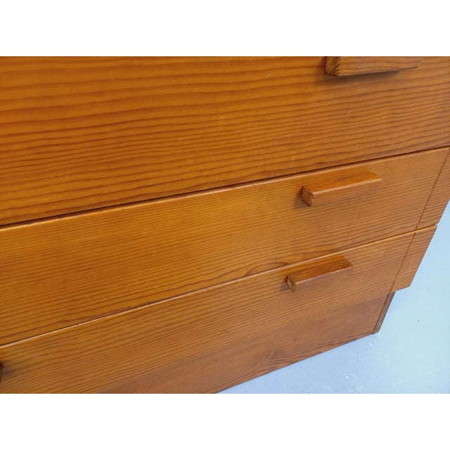 Tan Vintage Pine Chest of Drawers, 1970s For Sale - Image 8 of 18
