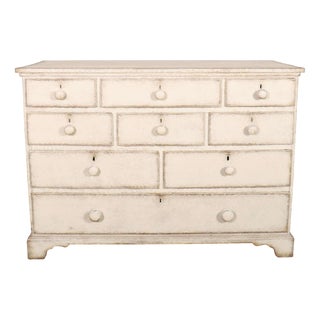 English Painted Chest of Drawers For Sale
