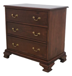 Vintage Mahogany 3 Drawer Bachelor Chest