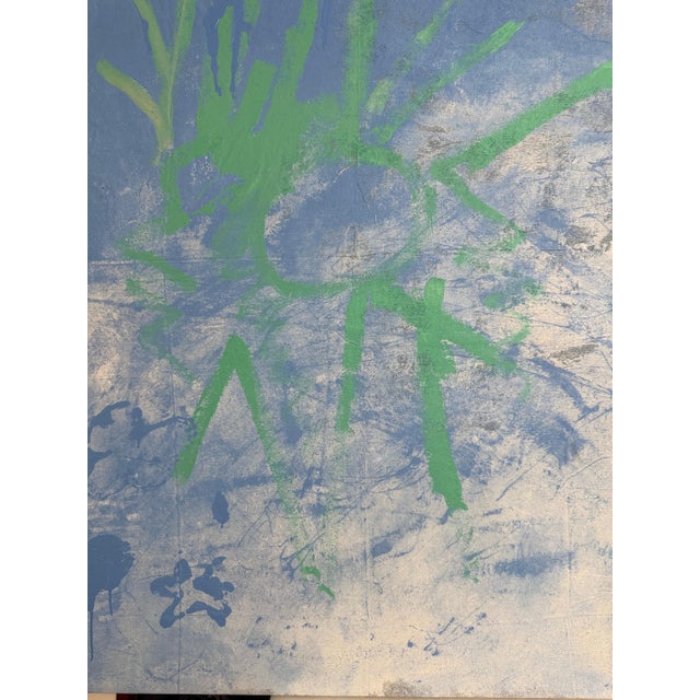 2010s Leif Ritchey, Large Contemporary Abstract Painting Leif Ritchey American Modernist Moody Blues For Sale - Image 5 of 15