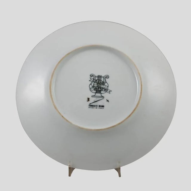 Gold Plate by Piero Fornasetti, Set of 5 For Sale - Image 8 of 14