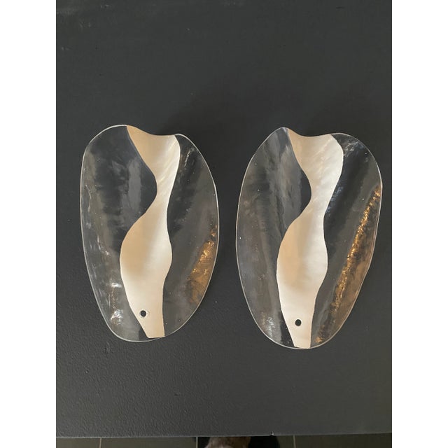 Murano 1970s Lucite and Chrome Waterfall Petal Chandelier For Sale - Image 4 of 9