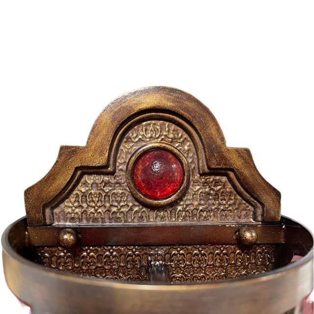 Contemporary Scheherazade Wall Sconce with Sunset Red Hand-Blown Glass by Fine Art Lamps For Sale - Image 3 of 6