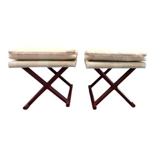 Pillow Top Silk X Benches For Sale