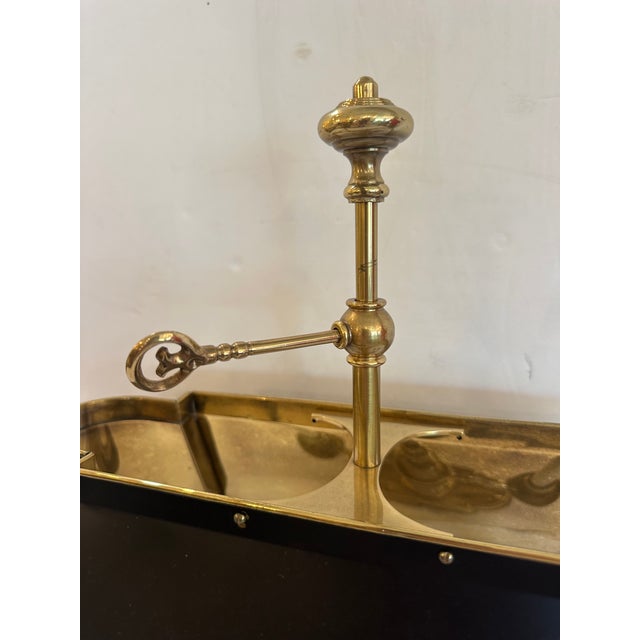 Frederick Cooper 1980s Frederick Cooper Solid Brass and Metal Buillotte Lamp For Sale - Image 4 of 8