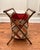 Antique White Mid-Century Modern Boho Chic Collapsible Sewing Basket/Magazine Rack For Sale - Image 8 of 12