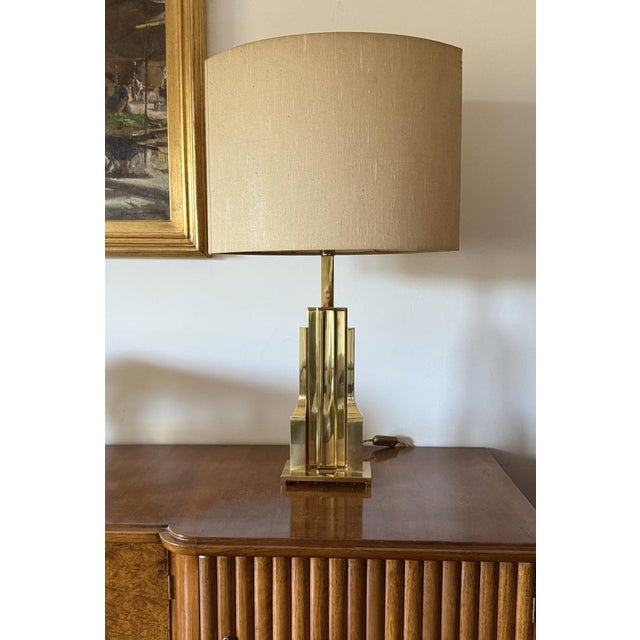 1970s Hollywood Regency Brass Table Lamp Base, Italy, 1970s For Sale - Image 5 of 18