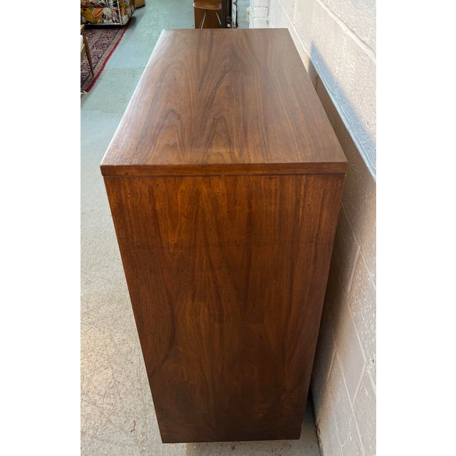 Mid-Century Brutalist Walnut Highboy Dresser by Lane For Sale - Image 10 of 15