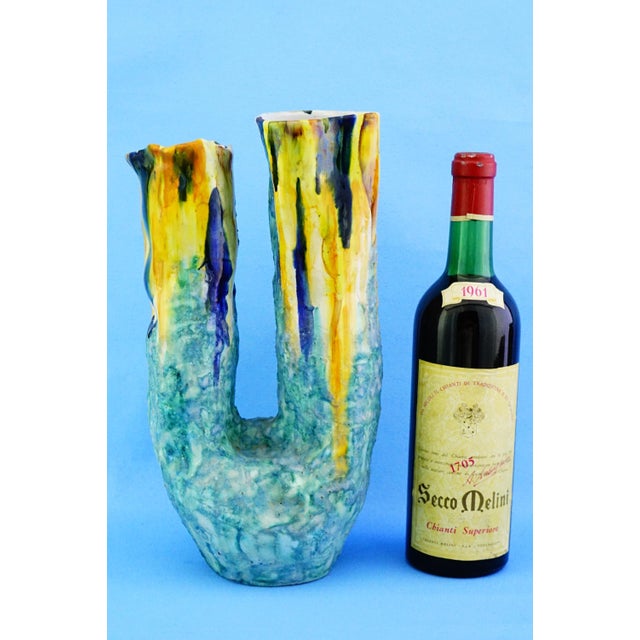 20th Century Ceramic Vase by G EC Amalfi, Gestione Esercizio Ceramiche attributed to Gambone, 1950s For Sale - Image 11 of 18