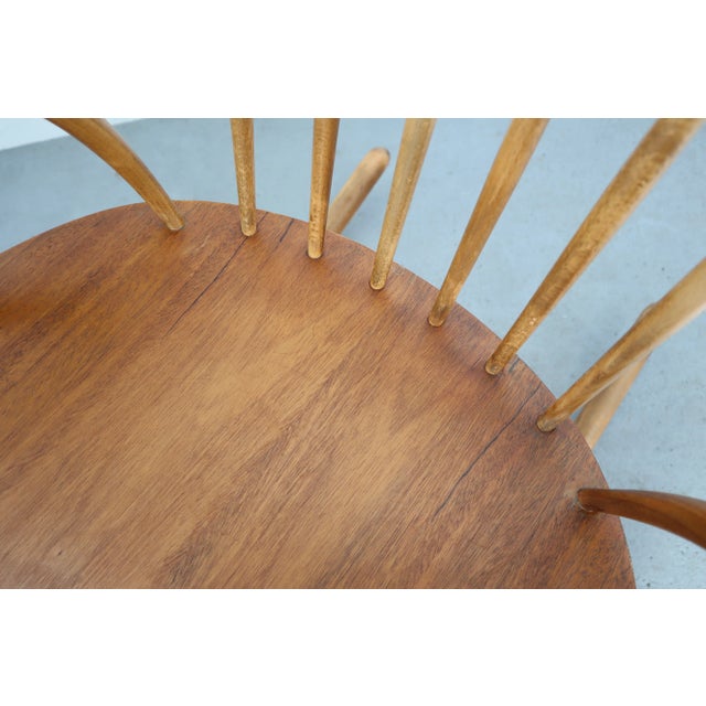 1950s Mid-Century Rocking Chair by Illum Wikkelsø for Niels Eilersen For Sale - Image 5 of 18