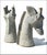 James Salaiz Studio Art Pottery Massive Giraffe Head Stoneware Sculptures~Set of Two For Sale - Image 4 of 14