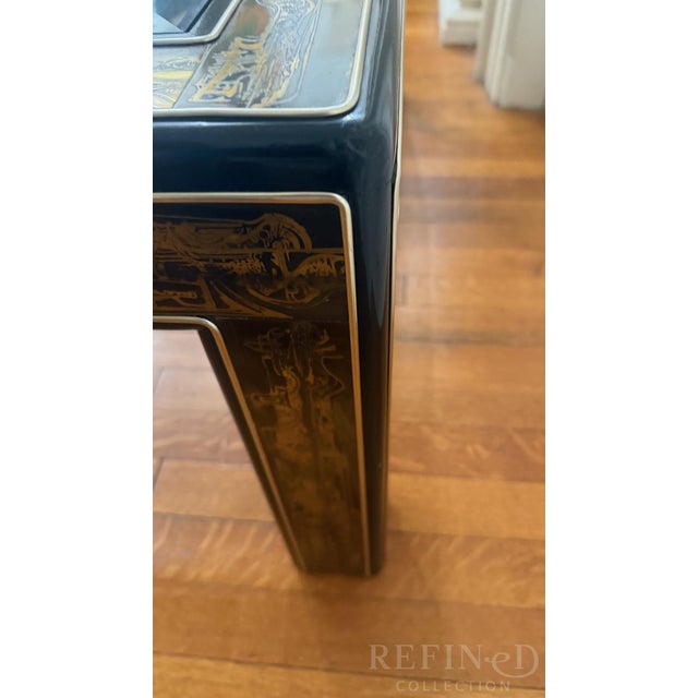 Acid-Etched Brass & Glass Coffee Table, C. 1960s–1970s For Sale - Image 10 of 15