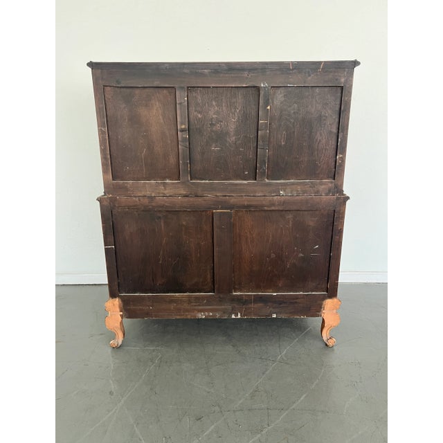 Antique French Rococo Revival Tallboy Chest For Sale - Image 4 of 8