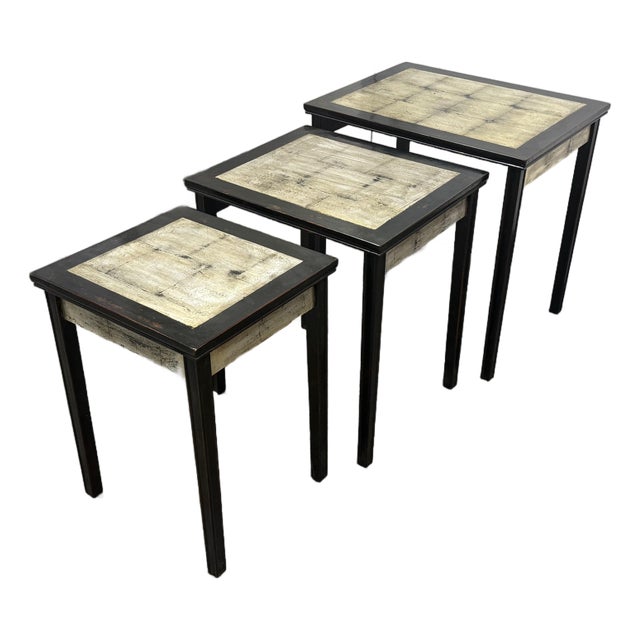 Neiman Marcus Nesting Tables, Set of Three For Sale