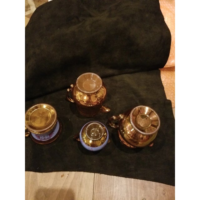 Antique Copper Lustre Collection For Sale - Image 4 of 10