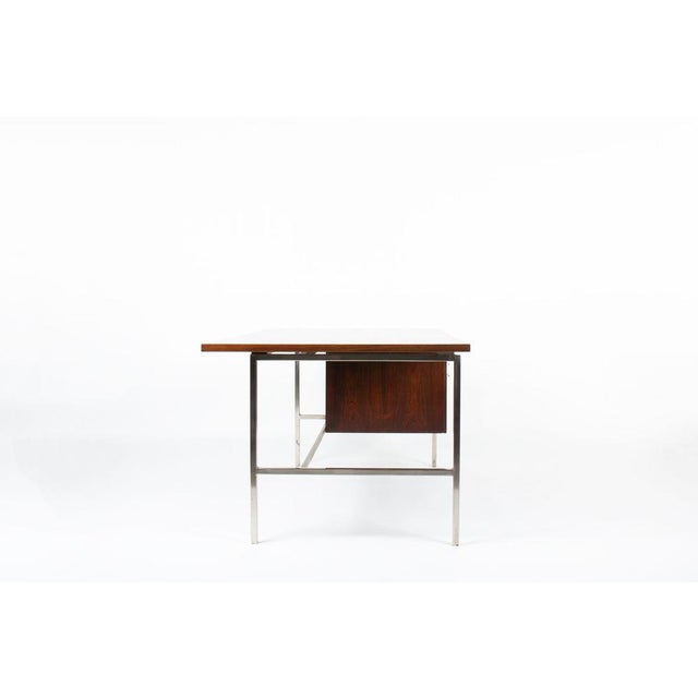 Alain Richard Rosewood Desk by Alain Richard for Meuble TV, France, 1960s For Sale - Image 4 of 16