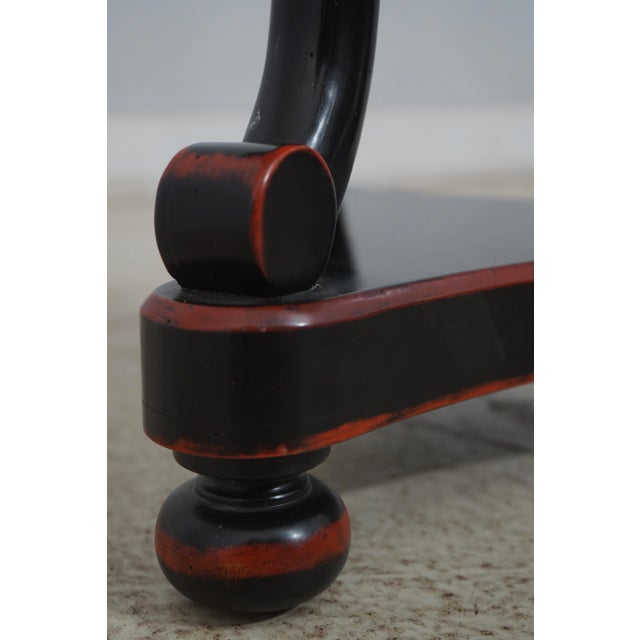 Black Theodore Alexander French Style Black Lamp Table For Sale - Image 8 of 12