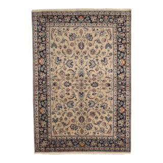 Antique Persian Mashad Rug 6'5" X 9'4" For Sale