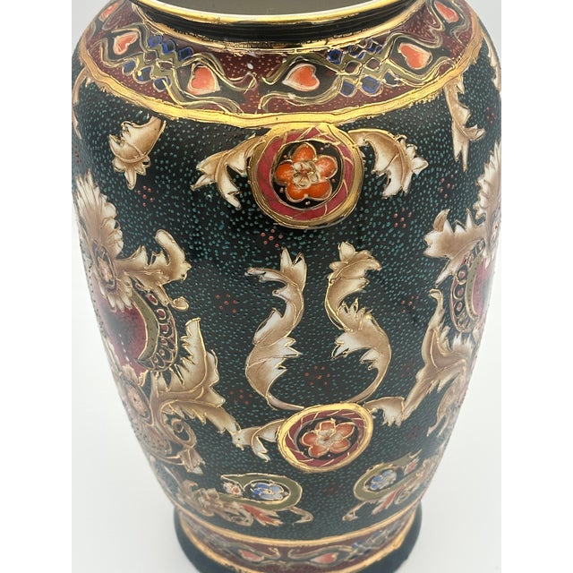 Vintage Chinese Porcelain Vase | Famille Noire Style For Sale - Image 4 of 10