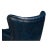 Classic Blue Leather Chair For Sale - Image 10 of 12