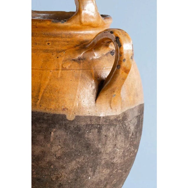 French Glazed Ochre Jug, 19th Century For Sale - Image 6 of 8