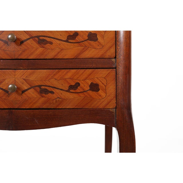 1950s Vintage French Napoleon III Style Nightstand, 1950s For Sale - Image 5 of 13