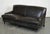 Howard Style Heritage Grey Leather Sofa For Sale - Image 3 of 15