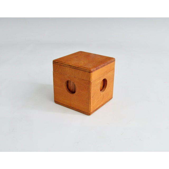 Wood Mid 20th Century Eames Inspired Plywood Desk Top Puzzle Box For Sale - Image 7 of 10