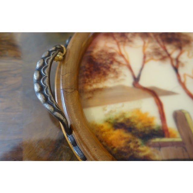 Large Vintage Serving Tray For Sale - Image 4 of 7