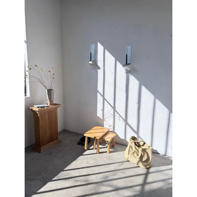 Small Nesting Tables in Light Oak, 1950s, Set of 2 For Sale - Image 8 of 18