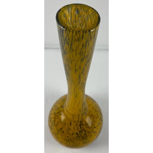 Murano French Art Deco Stem Vase by Maker Mulaty, Blown Glass, Circa 1920-30 For Sale - Image 4 of 5
