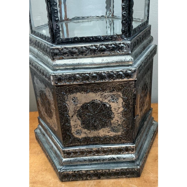 Ornate Metal and Glass Showcase For Sale - Image 9 of 18