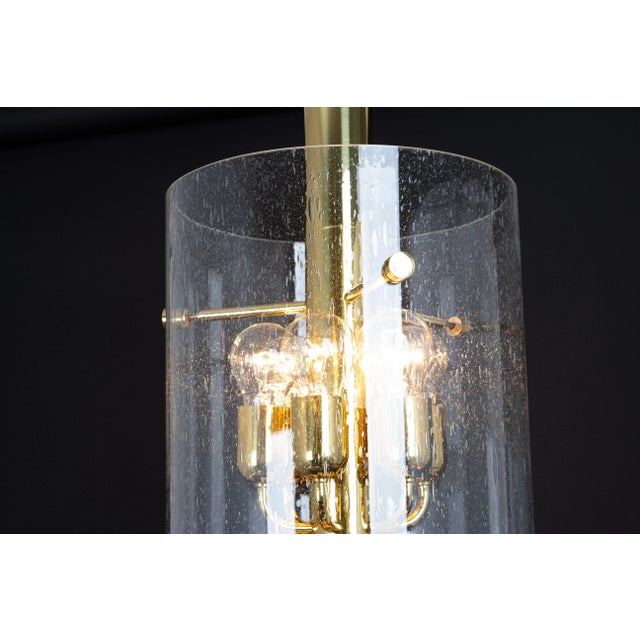 Brass Pendant with Glass Shade from Limburg, 1960s For Sale - Image 10 of 13