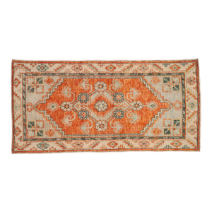 Vintage Distressed Oushak Rug Runner - 2'7" x 5'2"