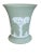 Seldom seen sage green Wedgwood Jasperware urn style vase, backstamp date present for 1967. Overall excellent condition,...
