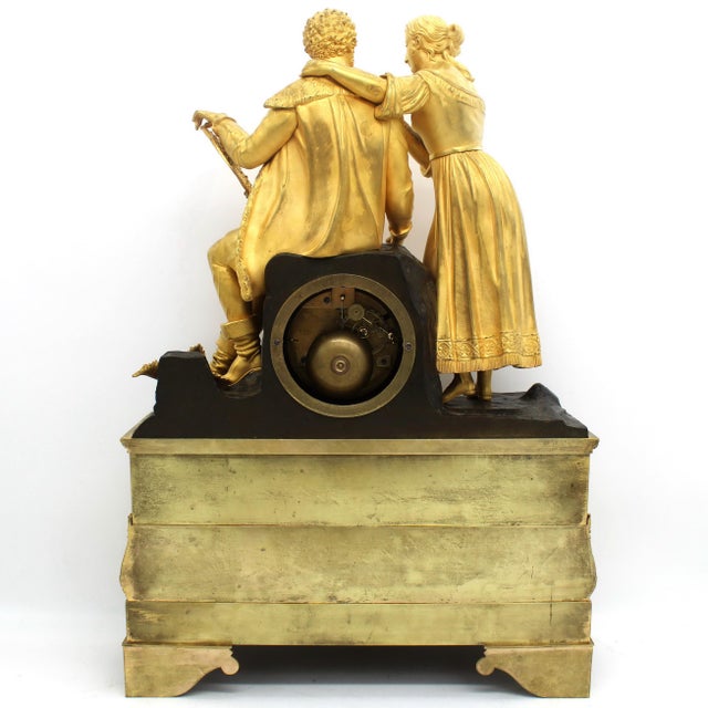 Antique French Charles X Ormolu Pendulum Clock For Sale - Image 9 of 10