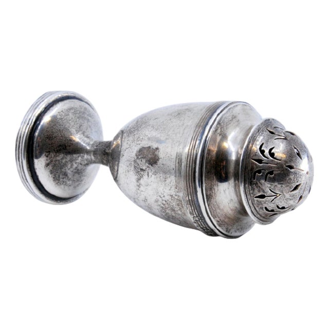 Silver Shin Guard with Edge and Base Friezes For Sale