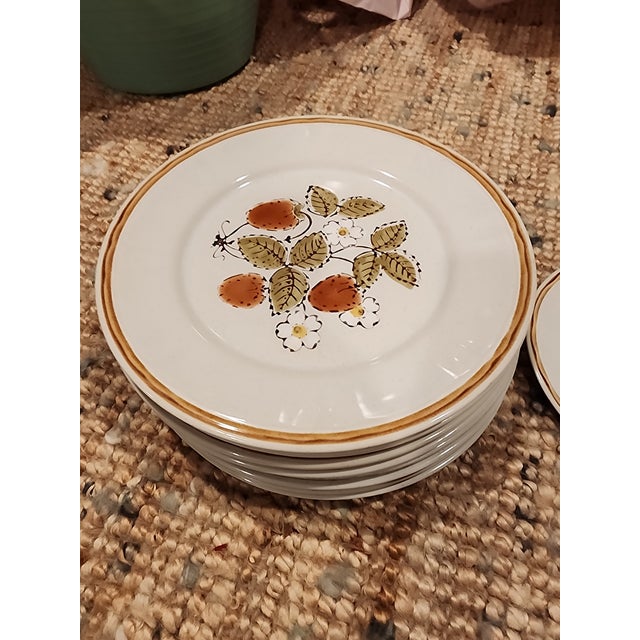 American Americana Hearthside Stoneware Dinner Plates For Sale - Image 3 of 3