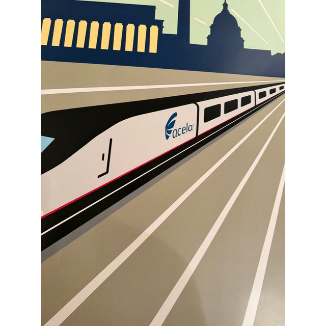 Early 21st Century Michael Schwab - Washington, d.c. - Acela - Amtrak, C. 2004, Poster on Paper For Sale - Image 5 of 6