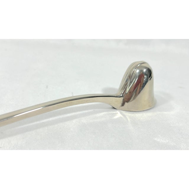 Old English High Quality Silver Plate Candle Snuffer or Douter For Sale - Image 4 of 7